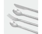 Textured Cutlery 16 Piece Set - Anko - Silver