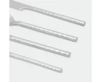 Textured Cutlery 16 Piece Set - Anko - Silver