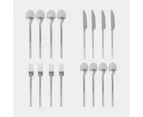 Textured Cutlery 16 Piece Set - Anko