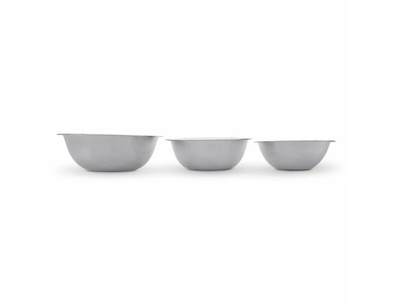 Stainless Steel Bowls, 3 Pack - Anko - Metallic