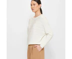 Dolman Sleeve Knit Jumper - Preview - White