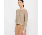 Dolman Sleeve Knit Jumper - Preview - Brown