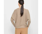 Dolman Sleeve Knit Jumper - Preview - Brown