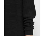 Dolman Sleeve Knit Jumper - Preview - Black