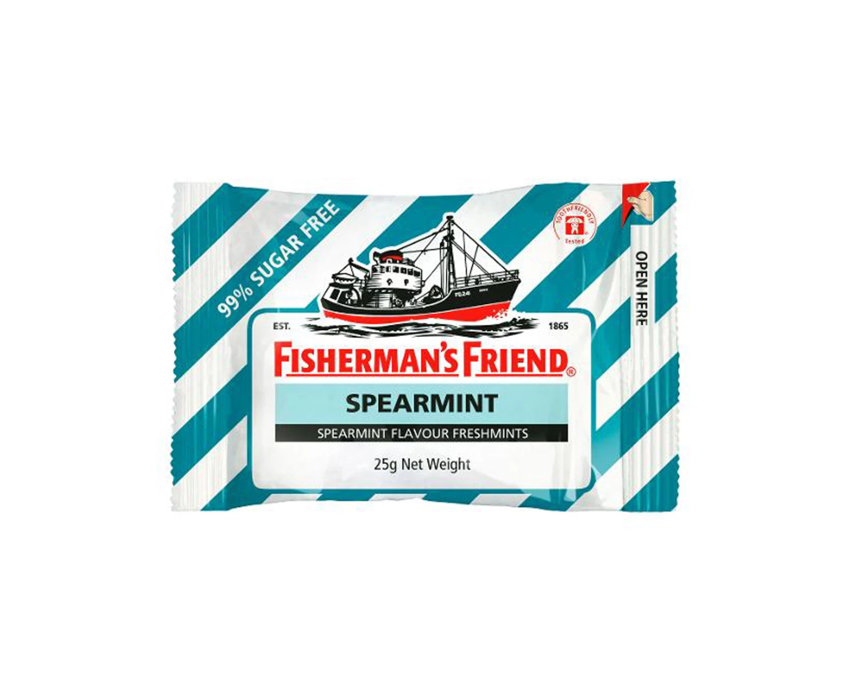 Fishermans Friend Mints Extra Strong Menthol Lozenges Spearmint 25g