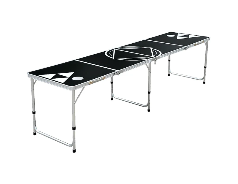 Professional 8ft Beer Pong Table Drinking Game