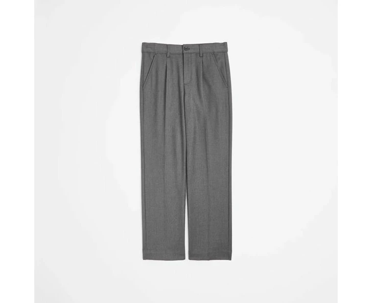 Target School Structured Twill Pants - Grey