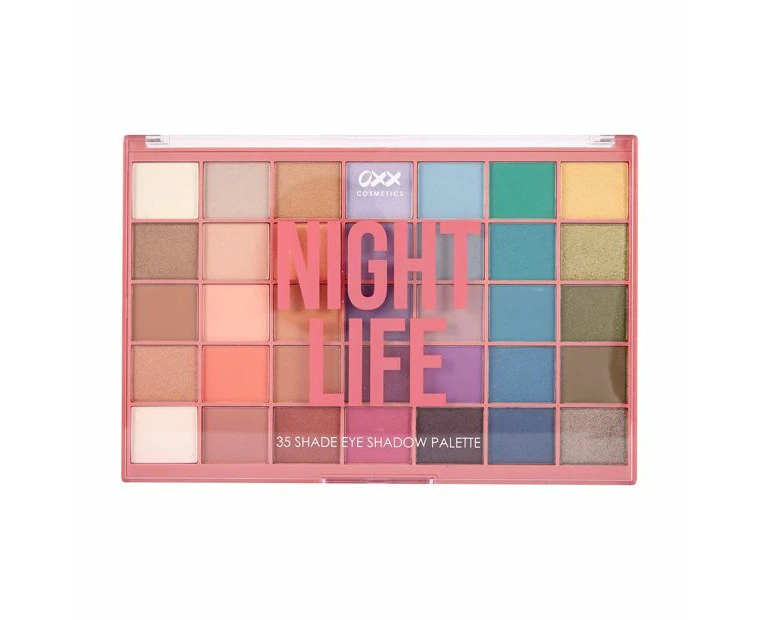 35 Shades Eyeshadow Palette, Night Life - OXX Cosmetics