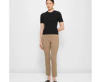 Carrie Ankle Length Bengaline Pants - Preview - Brown