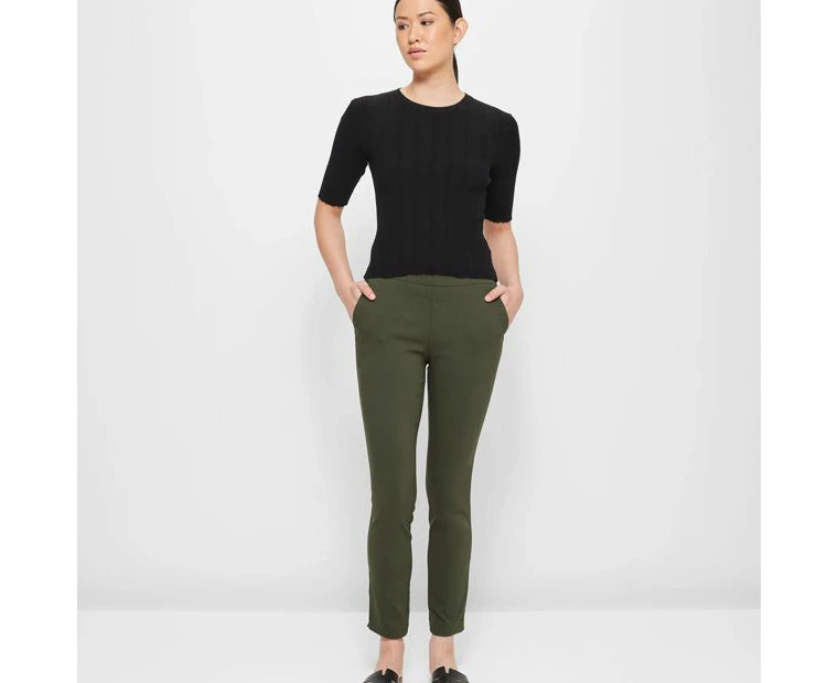 Carrie Ankle Length Bengaline Pants - Preview