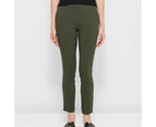 Carrie Ankle Length Bengaline Pants - Preview - Green