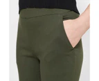 Carrie Ankle Length Bengaline Pants - Preview - Green