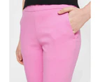 Carrie Ankle Length Bengaline Pants - Preview - Pink