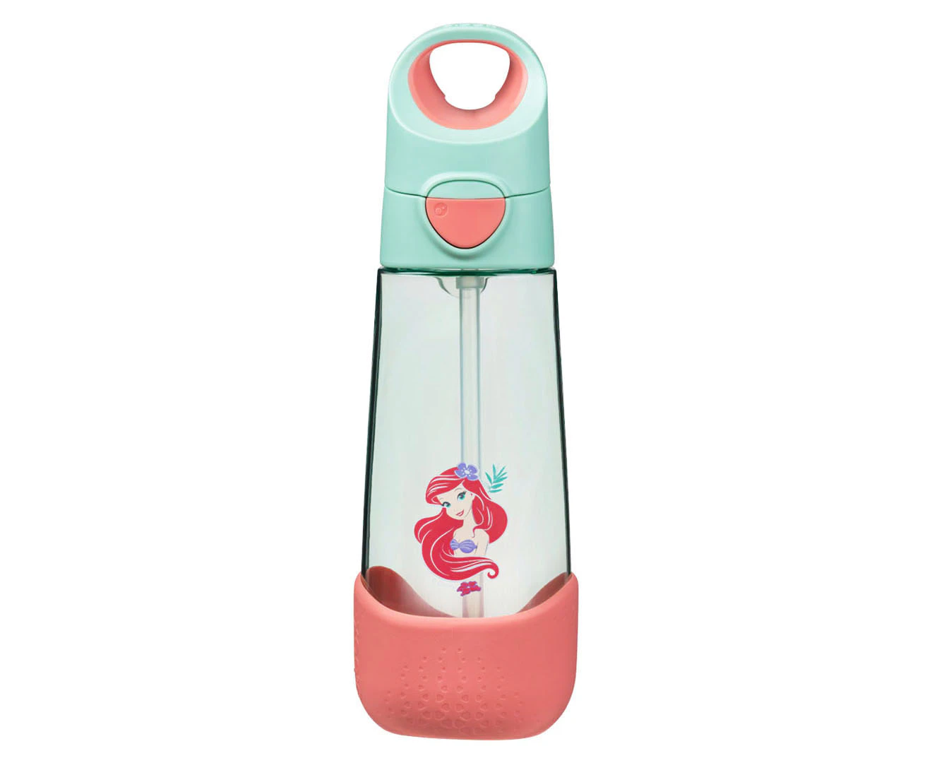 Disney x b.box 600mL The Little Mermaid Tritan Drink Bottle - Blue/Red