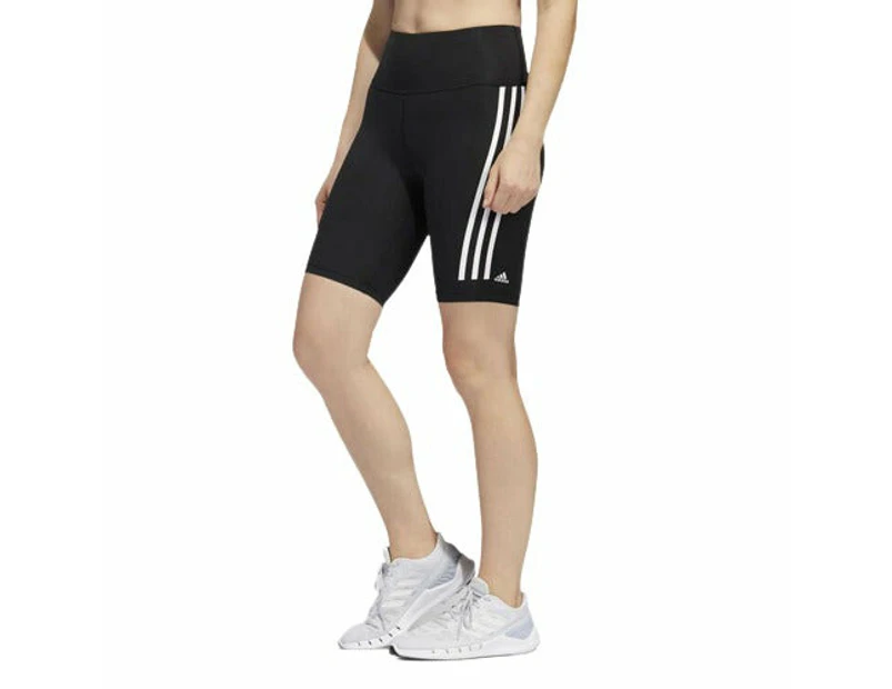 adidas Womens Performance Optimise High Rise Bike Shorts - Black