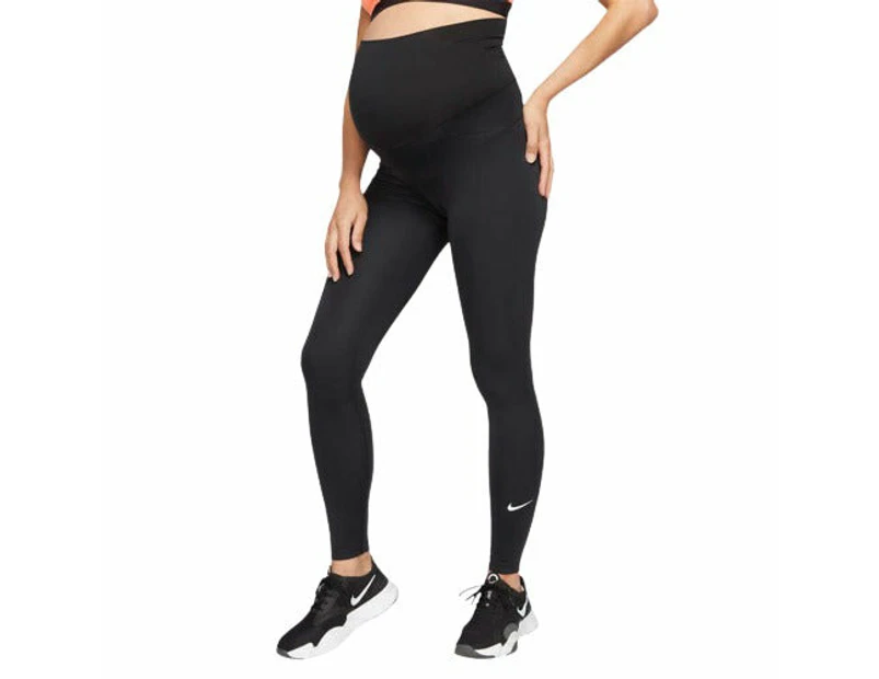 Nike Womens Dri-FIT High-Waisted Maternity Tights - Black