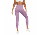 Nike Womens InfinaSmooth Universa High-Waisted 7/8 Tights - Purple