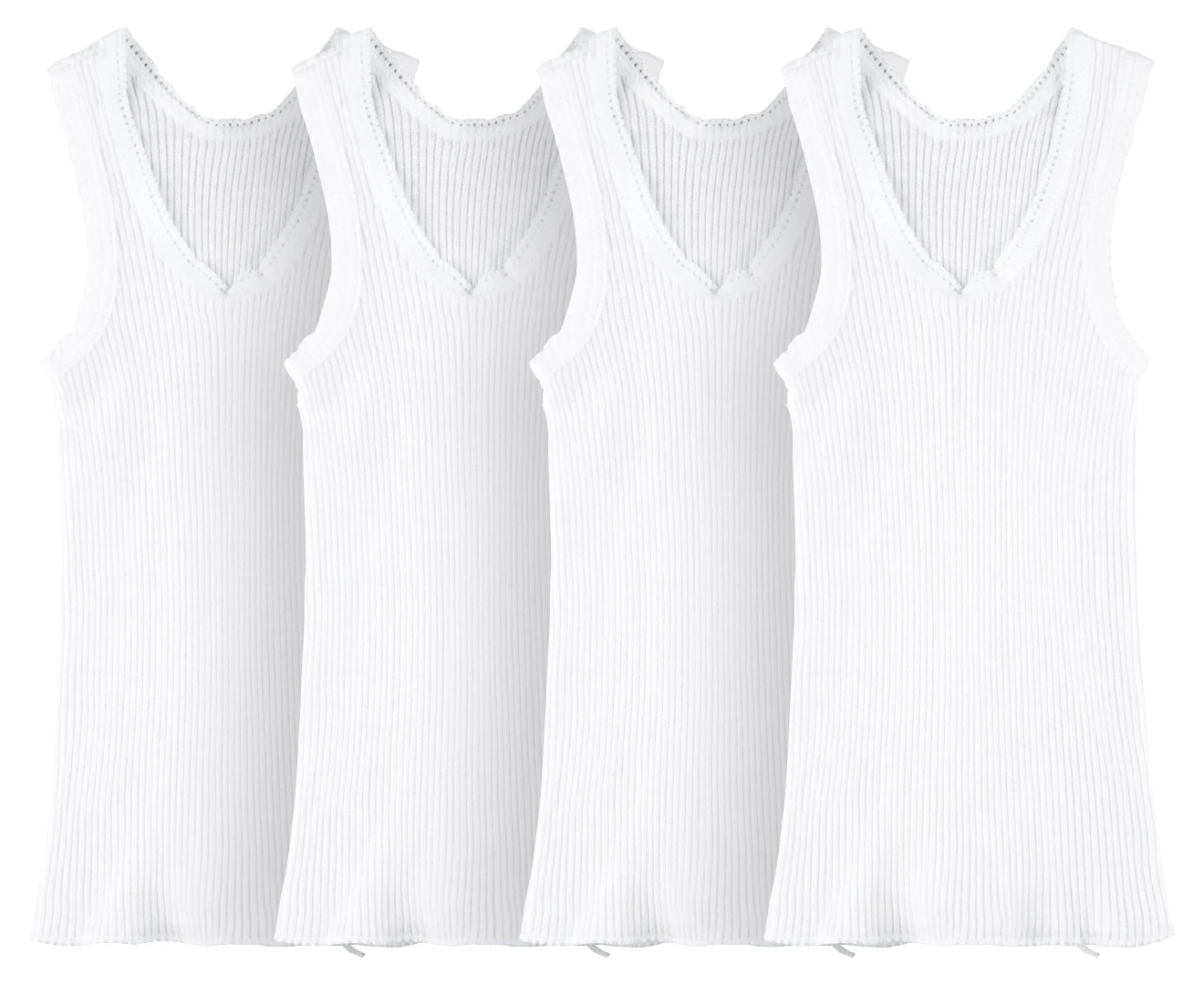 Bonds Baby Vest 4-Pack - White