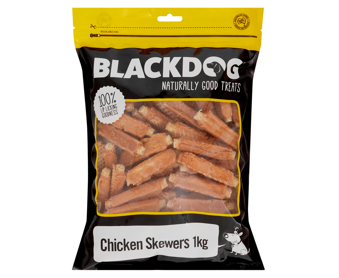 Blackdog Chicken Skewer Dog Treats 1kg | Catch.com.au