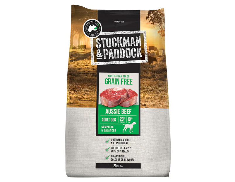Stockman & Paddock Grain Free Dog Food Beef 20kg