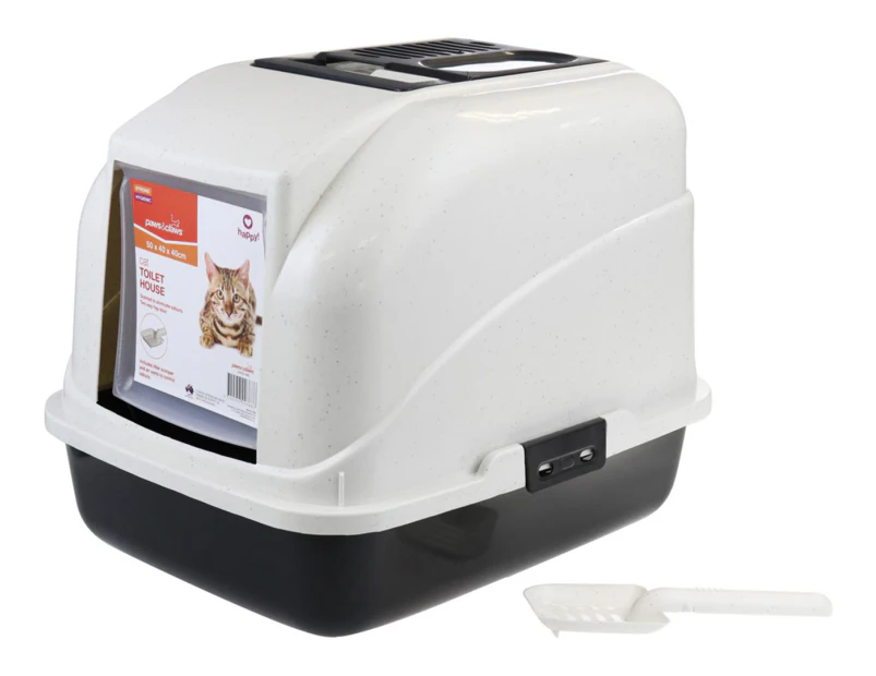 Paws & Claws Cat Litter House w/ Door