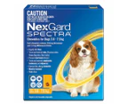 NexGard Spectra Flea, Tick & Worm Chews For Dogs 3.6-7.5kg 6pk