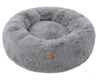 Paws & Claws 100x35cm Extra Large Calming Plush Bed - Grey