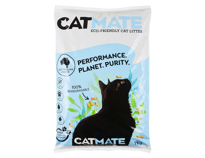 Catmate Wood Pellet Eco Friendly Kitten Cat Pet Litter 7kg