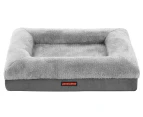 Paws & Claws 70x50cm Winston Orthopedic Foam Walled Pet Bed - Grey