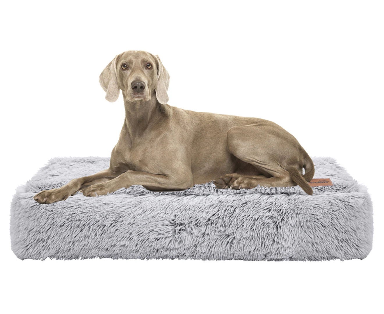 Paws & Claws 80x60x20cm Calming Plush Pet Mattress - Grey