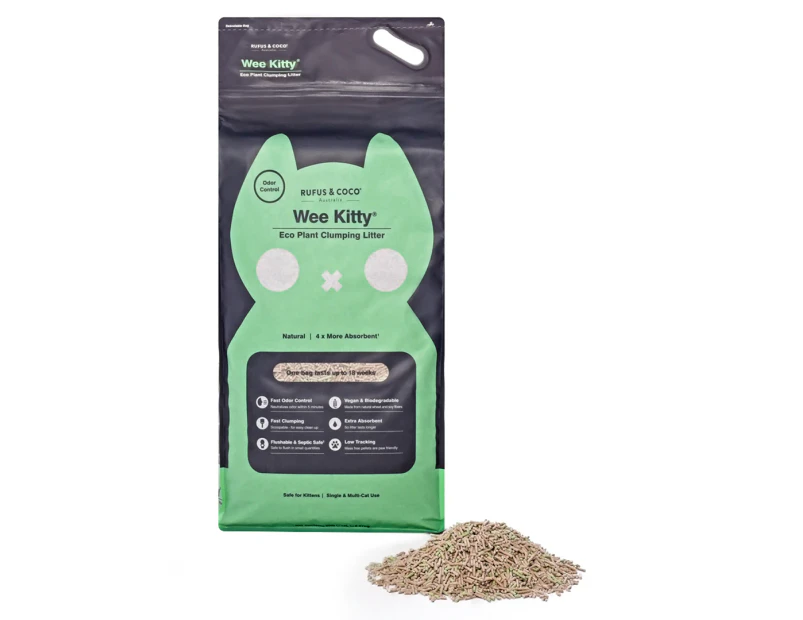 Rufus & Coco Wee Kitty Eco Plant Clumping Litter 9kg