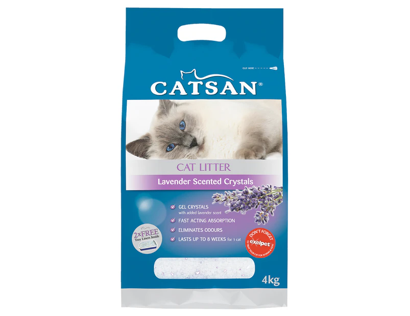 Catsan Cat Litter Crystals Lavender 4kg