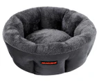 Paws & Claws 48cm Moscow Snuggler Pet Bed - Dark Grey