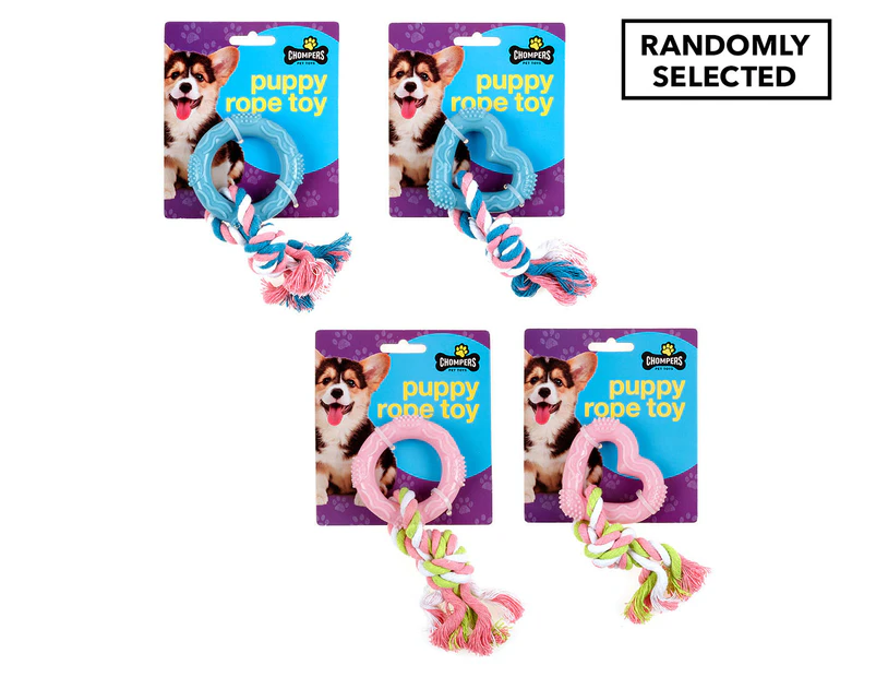 2 x Chompers Rope Puppy Toy - Randomly Selected