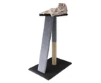 Paws & Claws Angled Scratching Post - Charcoal