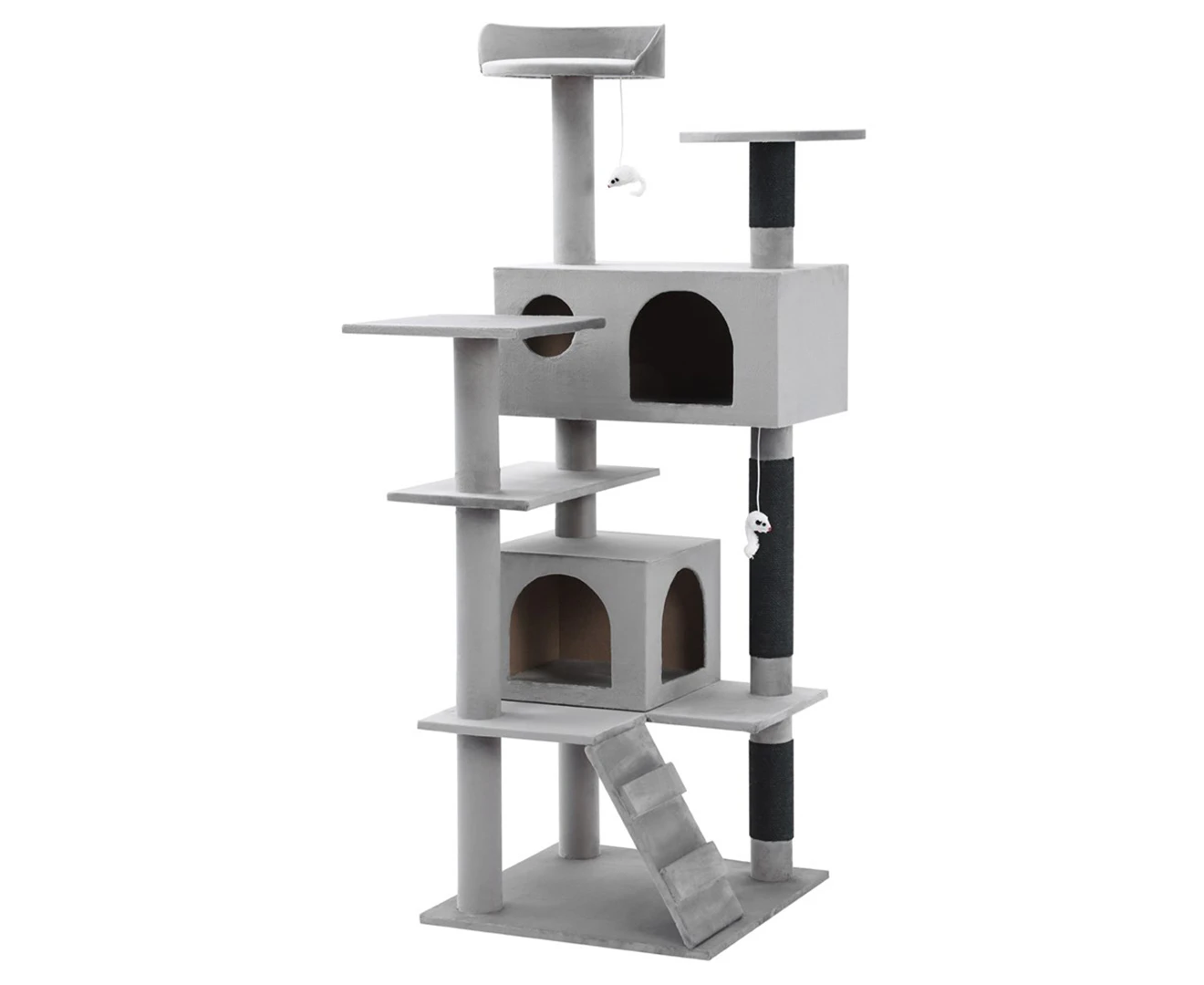 Paws & Claws Large Cats by Hamilton Cat House - Grey