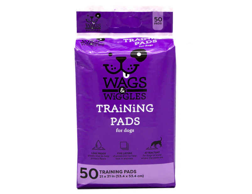 Wags & Wiggles Training Pads for Dogs 50pk