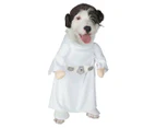 Rubies's Deerfield Large Princess Leia Pet Costume - White