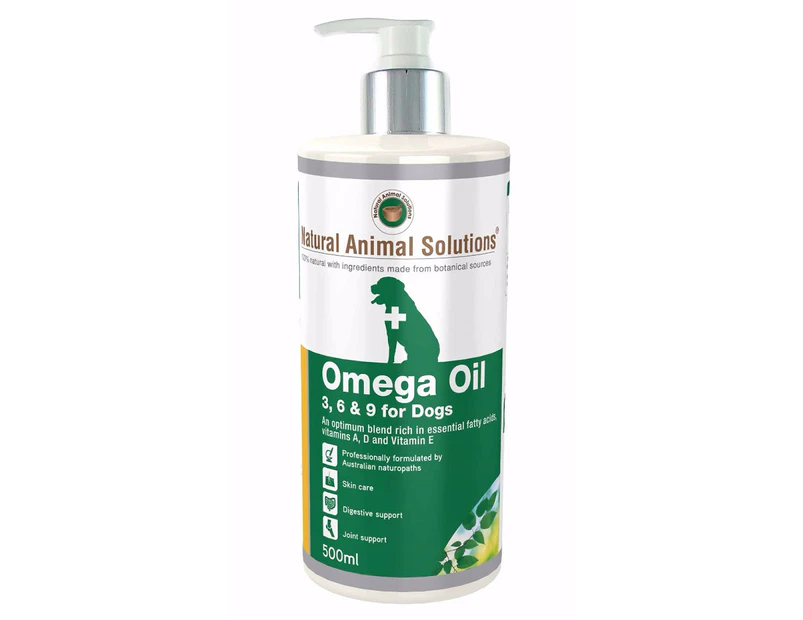 Natural Animal Solutions Omega Oil 3, 6 & 9 For Dogs 500mL
