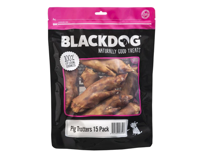 Blackdog Pig Trotters Dog Treats 15pk
