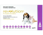 3pk Revolution Flea, Heartworm & Ear Mite Treatment For Puppies & Kittens Under 2.5kg