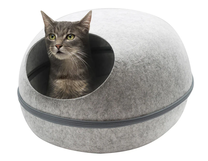 Paws & Claws 48x38cm Cosy Cat Cave - Grey