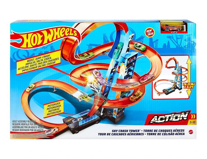 Hot Wheels Action Set Sky Crash Tower Toy