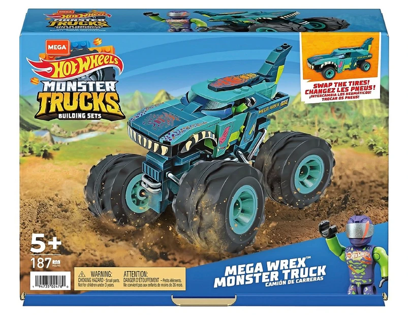 Hot Wheels Mega Construx Mega Wrex Monster Truck Building Set