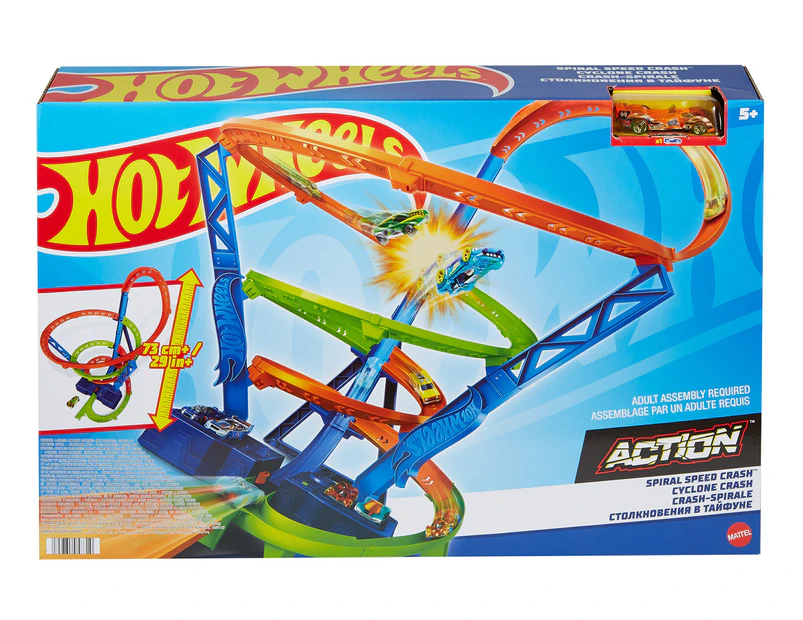 Hot Wheels Action Spiral Speed Crash Playset