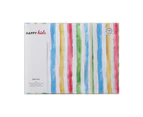 Happy Kids Multi Stripes Printed Microfibre Sheet Set King Single