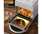 ADVWIN 15L Rotary Convection Oven, 16-in-1 Digital Touch Air Fryer Toaster Oven, White
