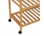 Bamboo Garment Rack With Wheels - Anko