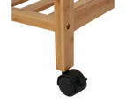 Bamboo Garment Rack With Wheels - Anko