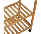 Bamboo Garment Rack With Wheels - Anko